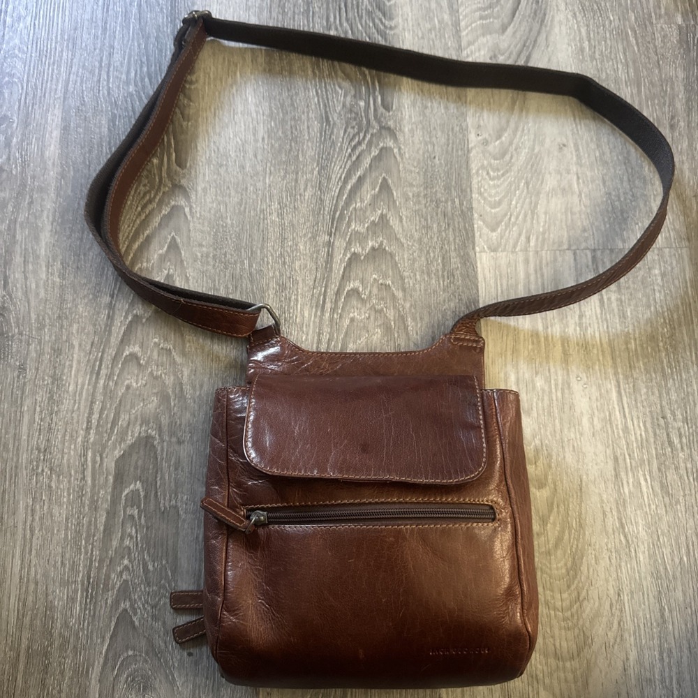 Jack Georges Leather Crossbody Bag